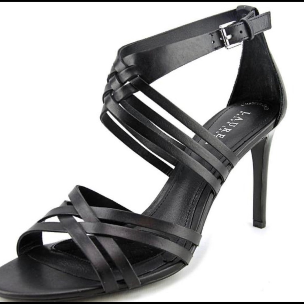 Ralph Lauren Women's 'Saba' Black Leather Sandals